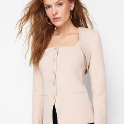 Trendyol Front Open Crop Blazer image 2