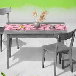 ArtzFolio Pink Printed Rectangular Table Runner image 5
