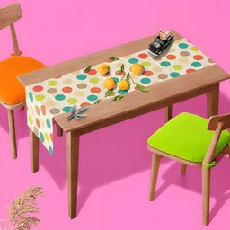 ArtzFolio Beige & Green Digital Printed Table Runner image 5