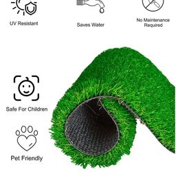 LUXEHOME INTERNATIONAL Green Artificial Grass Floor Mats image 2