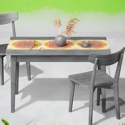 ArtzFolio Yellow & Pink Digital Printed Table Runner image 3