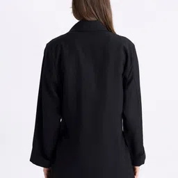 DeFacto Shawl Collar Casual Front Open Blazer image 3