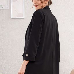 SASSAFRAS worklyf Regular-Fit Longline Front Open Blazer image 4