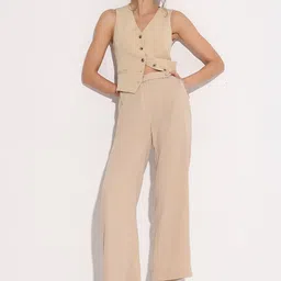Vero Moda Women Straight Fit Formal Trousers-image-35