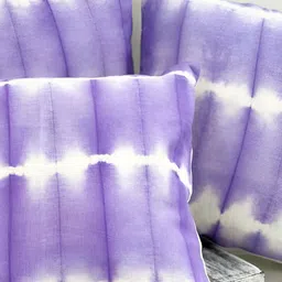 SLEEPY THREADS Purple & White Set of 5 Abstract Square Cushion Covers image 4