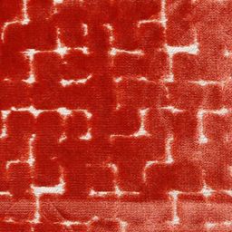 Just Home Rust & Beige Set of 4 Abstract Velvet Square Cushion Covers image 4