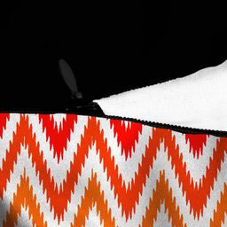 HOUZZCODE Red & Yellow Set of 2 Abstract Square Cushion Covers image 3