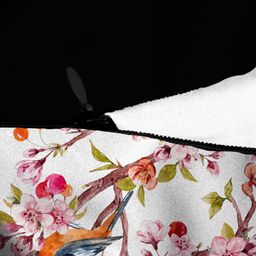 HOUZZCODE Red & White Set of 2 Abstract Square Cushion Covers image 3
