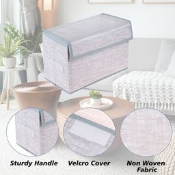 Kuber Industries Grey & White 2 Pieces Regular Multi-Utility Organisers image 5