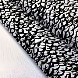 ArtzFolio Black & White Abstract Printed Table Runner image 5