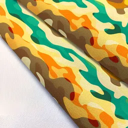 ArtzFolio Yellow & Green Abstract Printed Rectangle Table Runner image 2