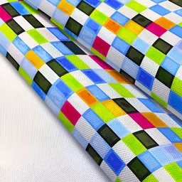ArtzFolio Blue & White Geometric Printed Table Runner image 3