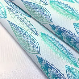 ArtzFolio White & Blue Digital Printed Table Runner image 3