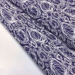 ArtzFolio Blue & White Abstract Printed Table Runner image 5
