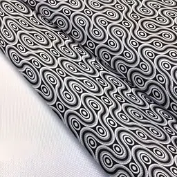 ArtzFolio Black & White Abstract Printed Table Runner image 4
