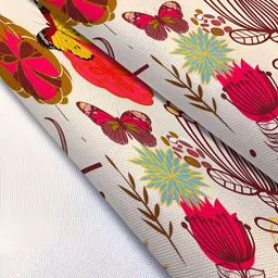 ArtzFolio Beige & Red Printed Table Runner image 3