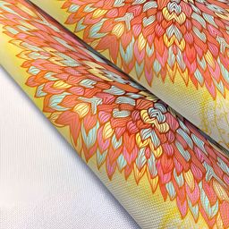 ArtzFolio Yellow & Pink Digital Printed Table Runner image 4