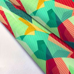 ArtzFolio Green & Red Digital Abstract Printed Table Runner image 5