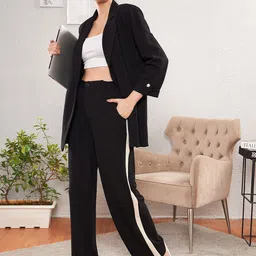 SASSAFRAS worklyf Regular-Fit Longline Front Open Blazer image 3