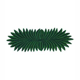 PURINA'S Green & Black Beaded Rectangular Dining Table Runner image 3