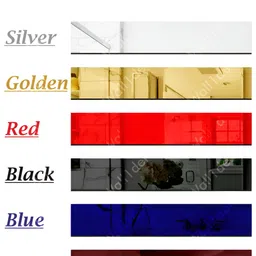 Wall1ders 7 Pieces Metallic-color Hexagon Acrylic Mirror Wall Stickers image 2