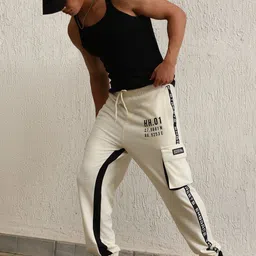 Hubberholme Men Relaxed Straight Leg Cargo Joggers-image-86