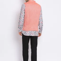 Hangup Men Printed Kurta with Trouser & Nehru Jacket image 2
