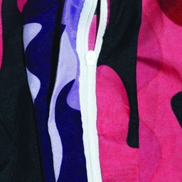 Divine Casa Red & Purple Set of 5 Abstract Square Cushion Covers image 5