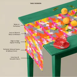 ArtzFolio Red & Pink Printed Table Runners image 2