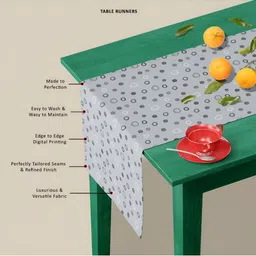 ArtzFolio Grey Digital Printed Table Runner image 3