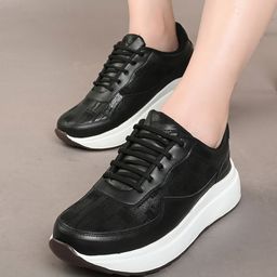 XE Looks Women Textured Lightweight Memory Foam Sneakers-9