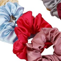 DN Creation Set of 24 Assorted Satin Scrunchies Ponytail Holders image 3