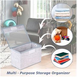 Kuber Industries Grey 2 Pieces Regular Multi-Utility Organisers image 4