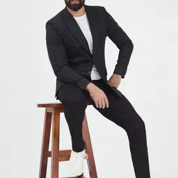 MR BUTTON Men Checked Single-Breasted Casual Blazer image 2