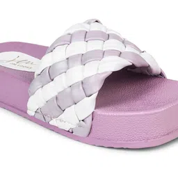 JM Looks Textured Open Toe Flatform Heels image 5