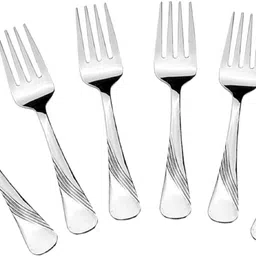 kuber industries Stainless Steel Fork Set of 6 Pcs (16 Cm) (SP27) Steel Cutlery Set-picture-45