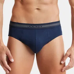 Jockey Men Super Combed Cotton Solid Brief with Stay Fresh Properties-1010-picture-1