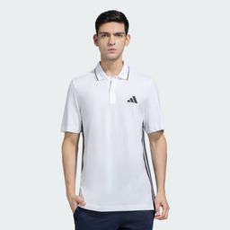 Adidas M 3S PQ PS Men Sports Polo Shirts White-image-87