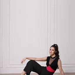 KASSUALLY Basic Jumpsuit with Lace Inserts image 3
