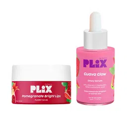 PLIX THE PLANT FIX Pomegranate Exfoliating Lip Scrub & Guava Glow Serum-50