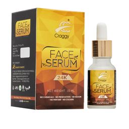 Craggy Cosmetic Natural 24K Gold Flakes Face Serum 15ml-53