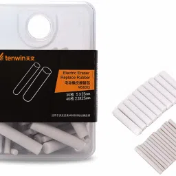 Electric Eraser Refills - 30 Pieces of 5x25mm & 40 Pieces of 2.3x25mm Big Eraser Refills Replaceable Rubbers Stationery Supplies for School Students Artists Drawing Painting Sketching Use (Total 70 Pieces) Eraser-12