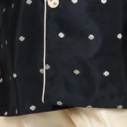 BownBee Boys Black & Gold Sherwani image 2