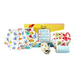 SuperBottoms  Kids Pack Of 3 White Printed Sustainable Baby Apparel Gift Set-2