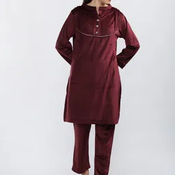 Duchess Velvet Gotta Patti Night suit-picture-5