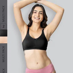 LYRA Pack Of 2 Cotton Spandax Full Coverage Secret Support Bra-picture-14
