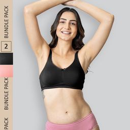 LYRA Pack Of 2 Cotton Spandax Full Coverage Secret Support Bra-picture-13