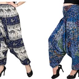 Printed Rayon Women Harem Pants-image-70