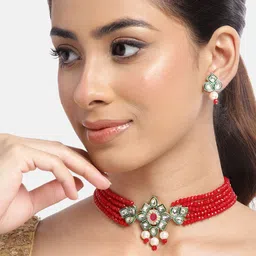 Anouk Gold-Plated Kundan-Studded Jewellery Set-29