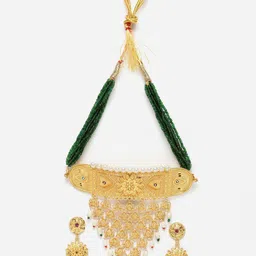 Aazeen Gold-Plated Beaded Jewellery Set-image-11